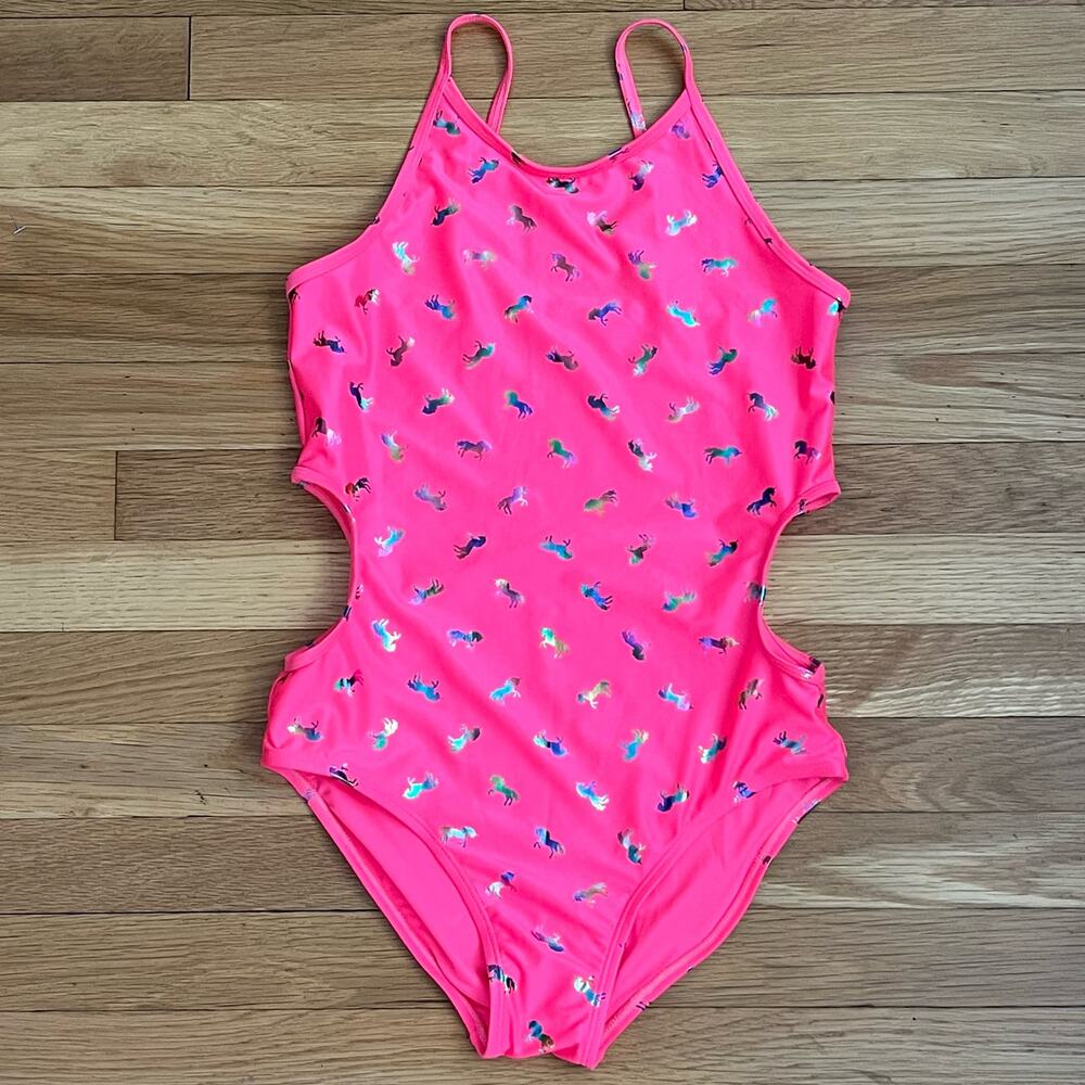 Children's Place Unicorn Print Cutout Swimsuit - NWOT - Size XXL / Women's XS